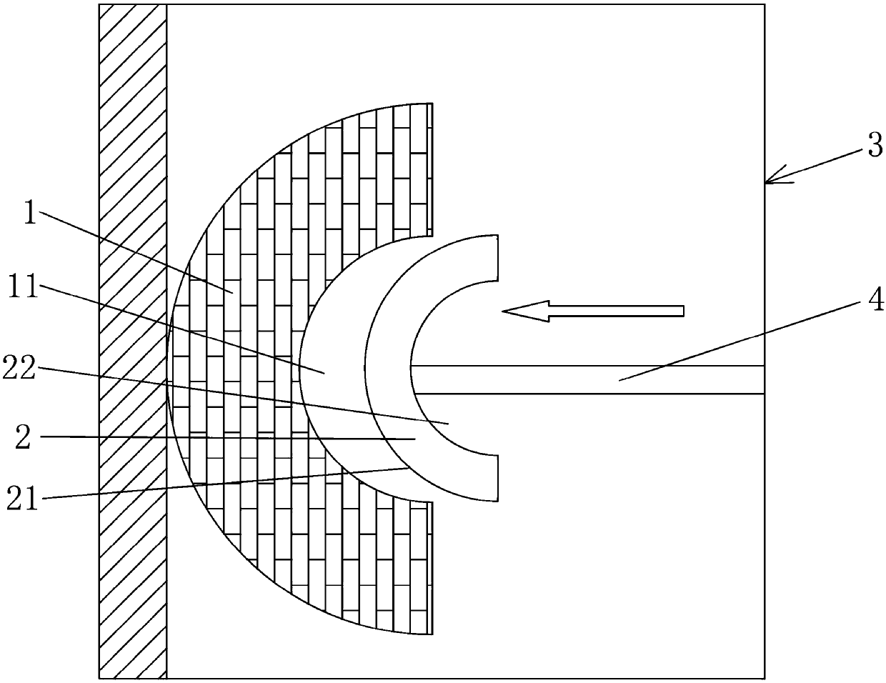 Glass mold double-metal neck ring mold and preparation method thereof