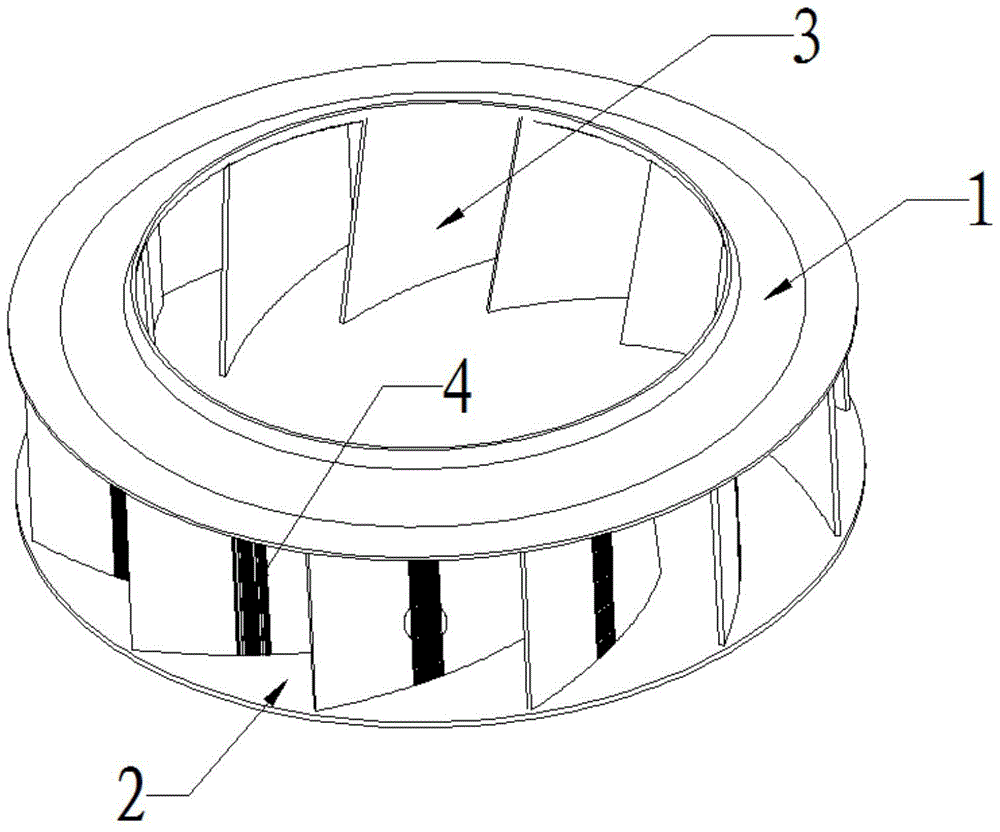 A non-volute centrifugal fan with drag-reducing groove