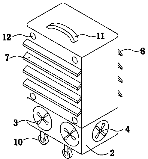 Computer case convenient for heat dissipation