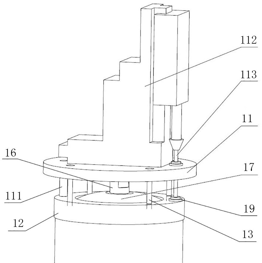 Disassembling device and disassembling process for large-sized shielding main pump in radioactive environment
