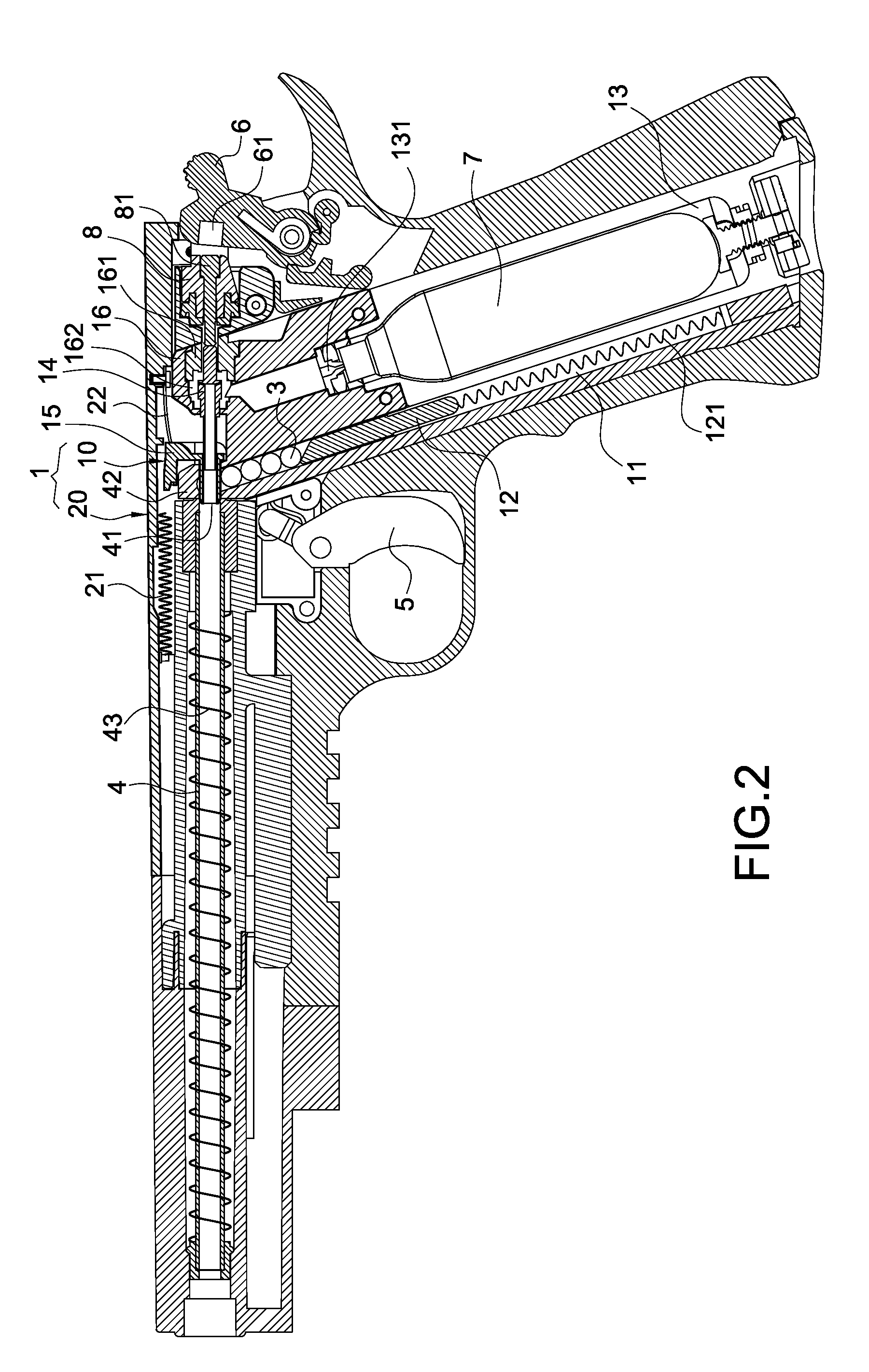 Projectile-loading assembly for air-powered gun