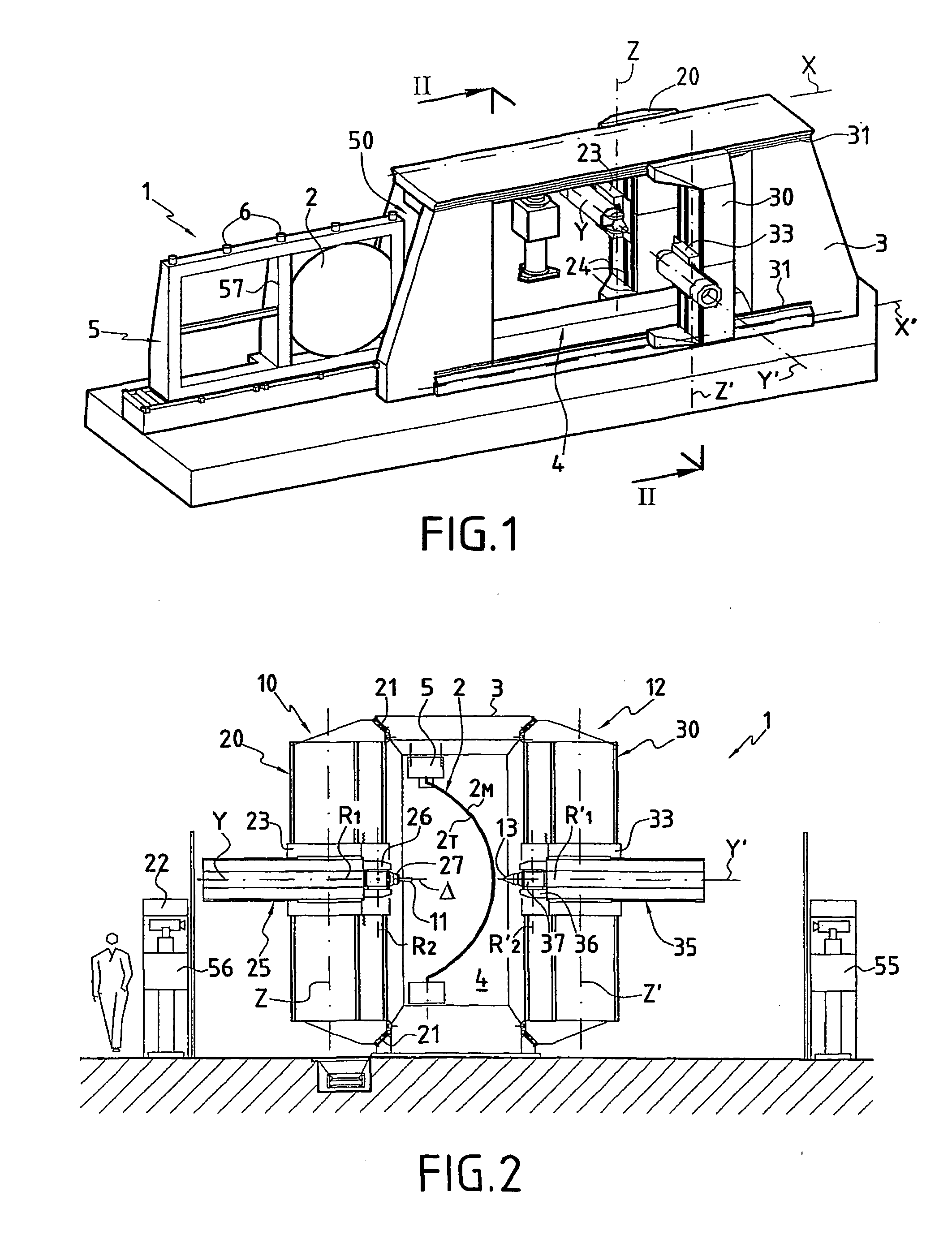 Process and a Device for the Machining of Panels