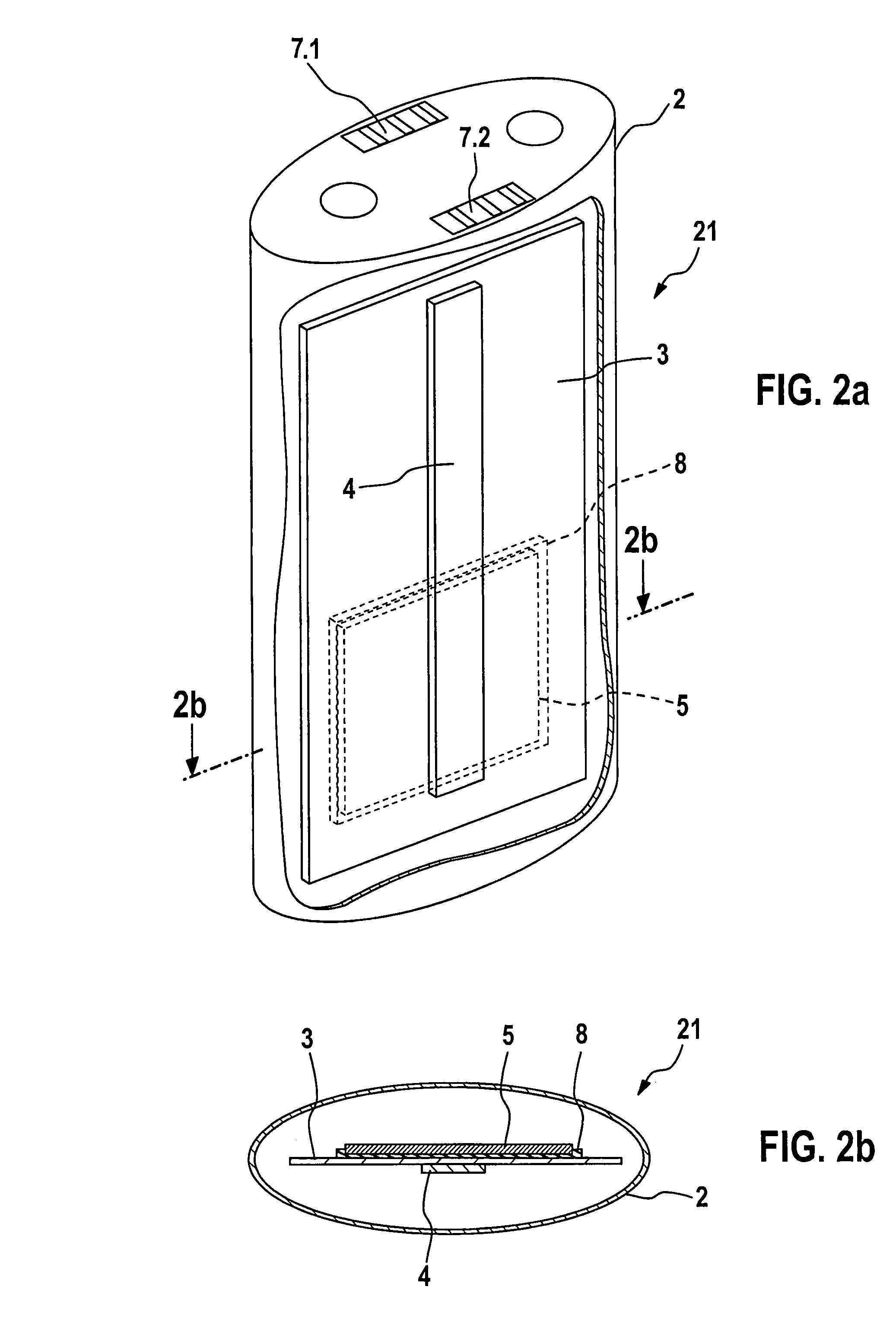 X-ray sensitive camera comprising two image receivers and X-ray device