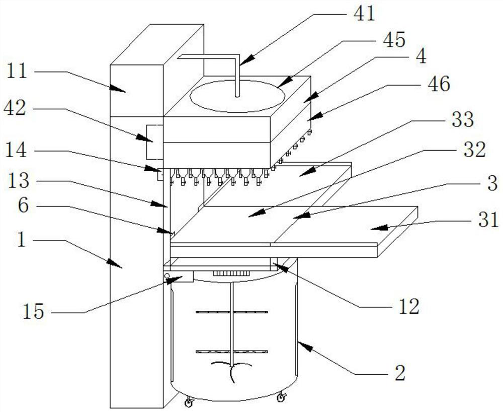 Multipoint, automatic and quantitative tissue culture solution stirring and filling machine