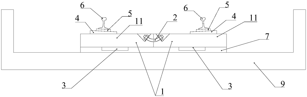 Assembly type ballastless track system