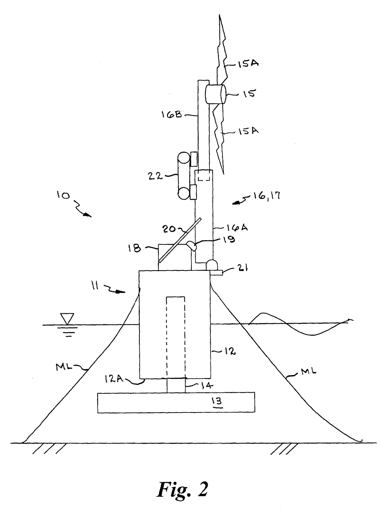 Self-installing column stabilized offshore wind turbine system and method of installation