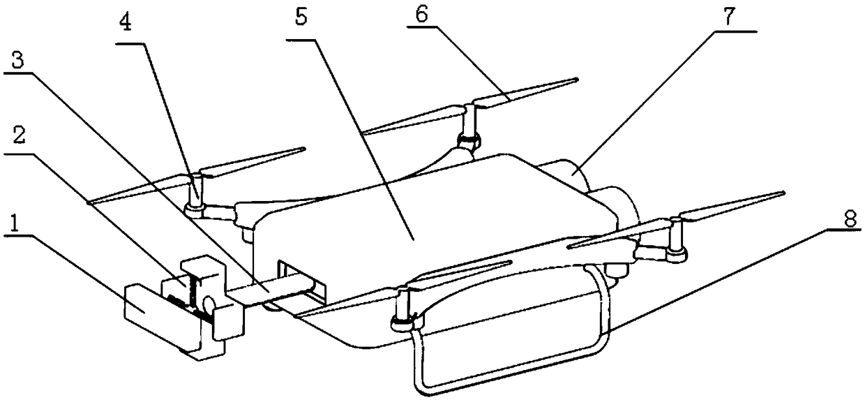 Unmanned aerial vehicle device for cleaning and use method thereof