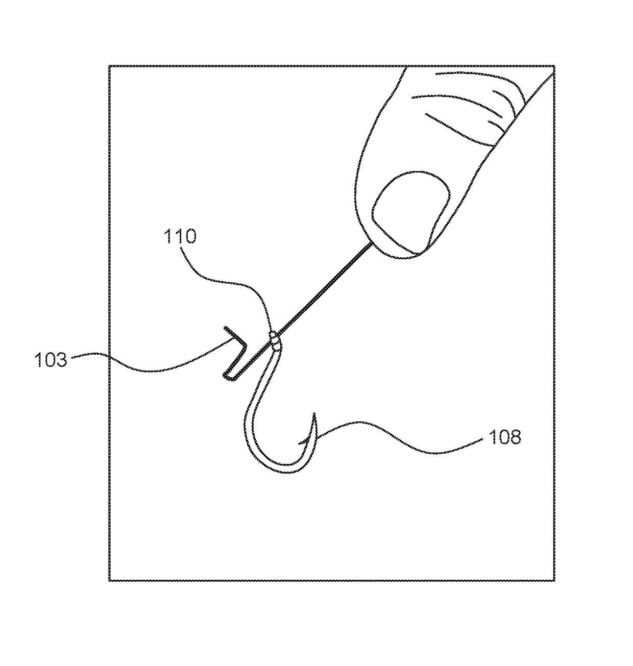 Self-locking spring method for snelling single strand wire to fishing hooks