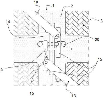 Double-locking type steel mesh mold capable of enhancing bearing capacity of extension connector