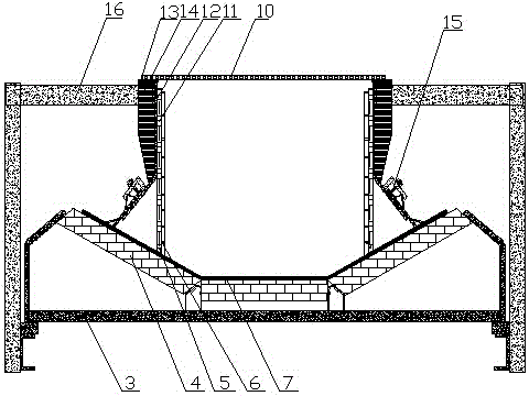 Belt conveyor material guide groove