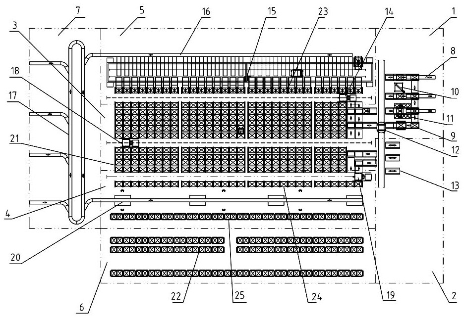 Storage method and system for pallet-intensive warehouse combined with pallet beam shelf