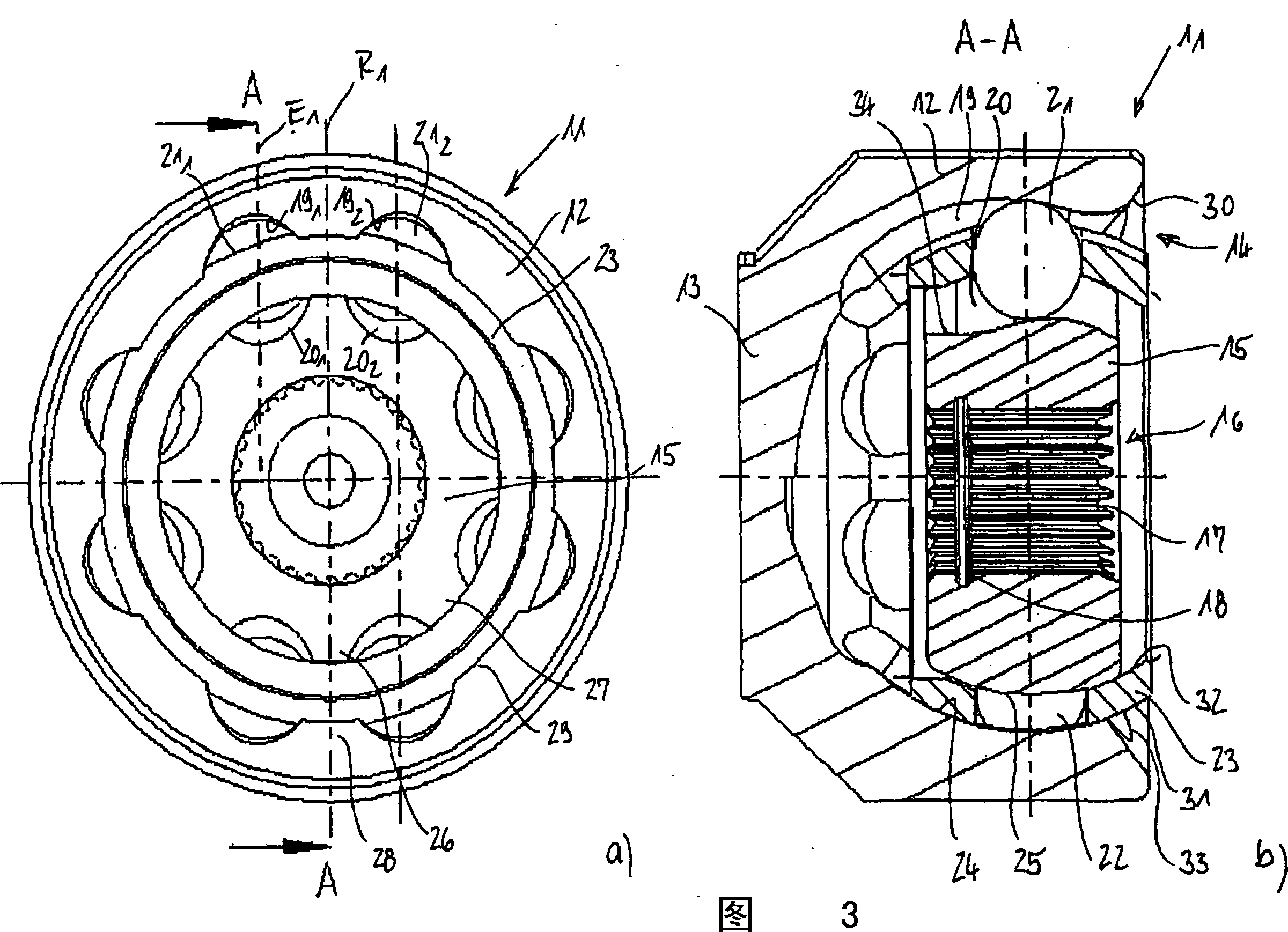 Joint with increased splay angle