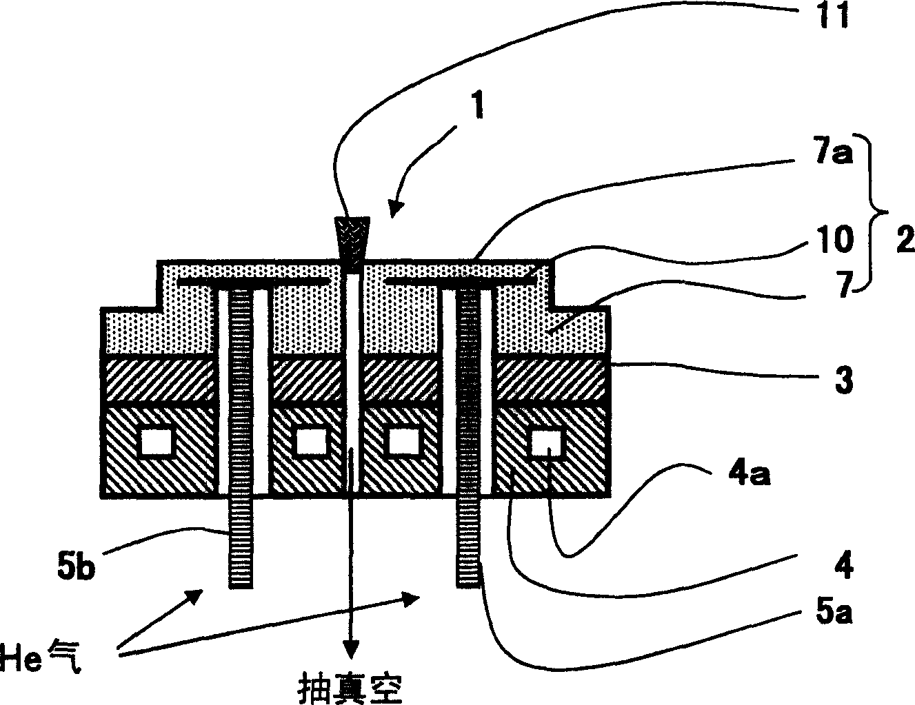 Composite material and chip holding component and making method thereof