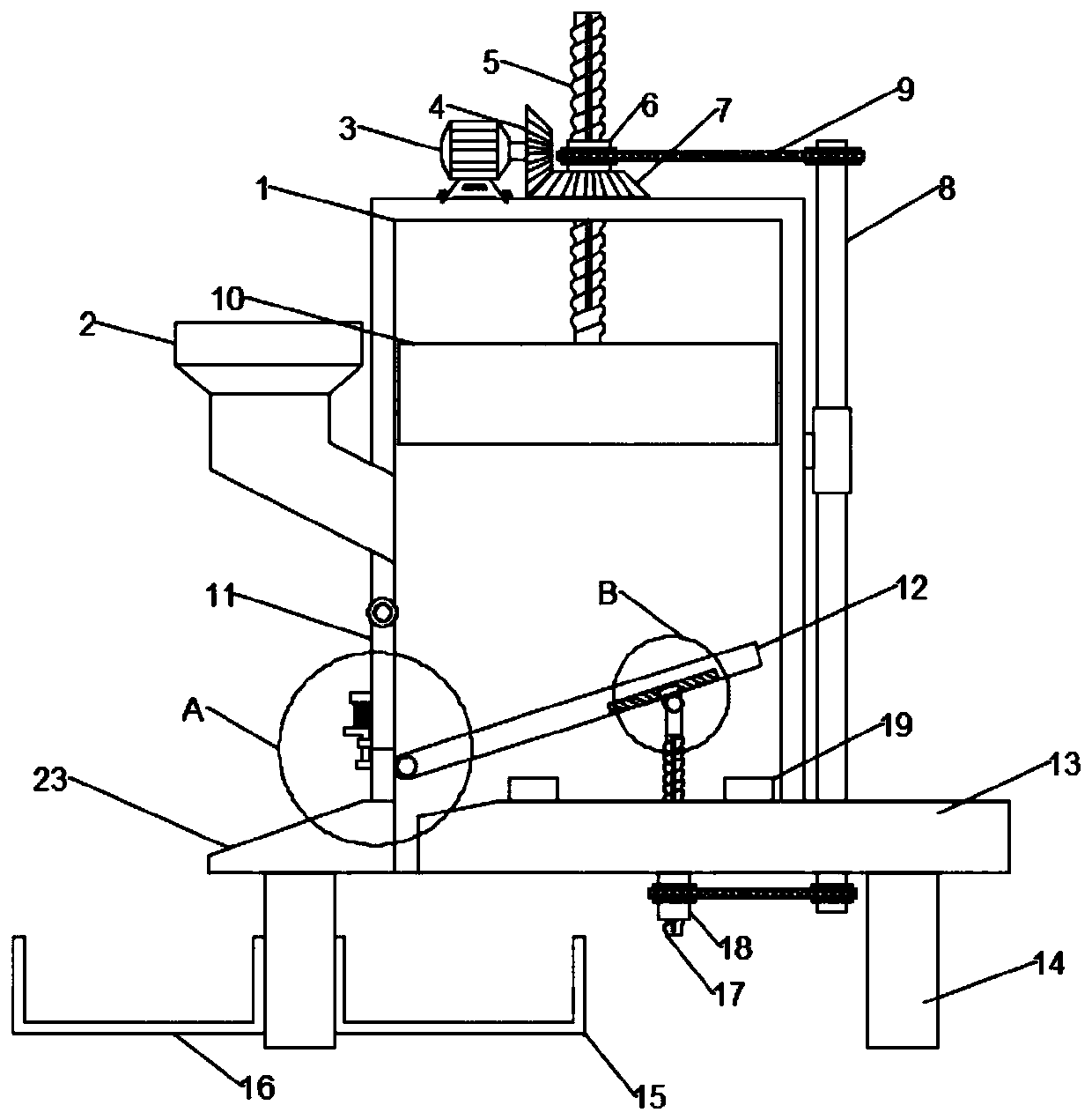 A solid-liquid separation waste treatment extrusion device - Eureka ...