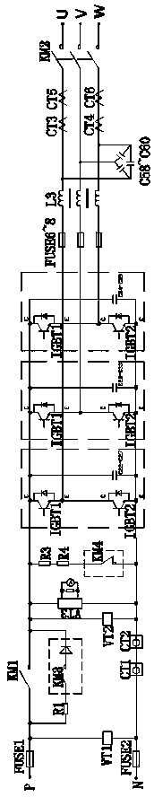 Electric vehicle braking follow-type fuzzy prediction starting and stopping control circuit