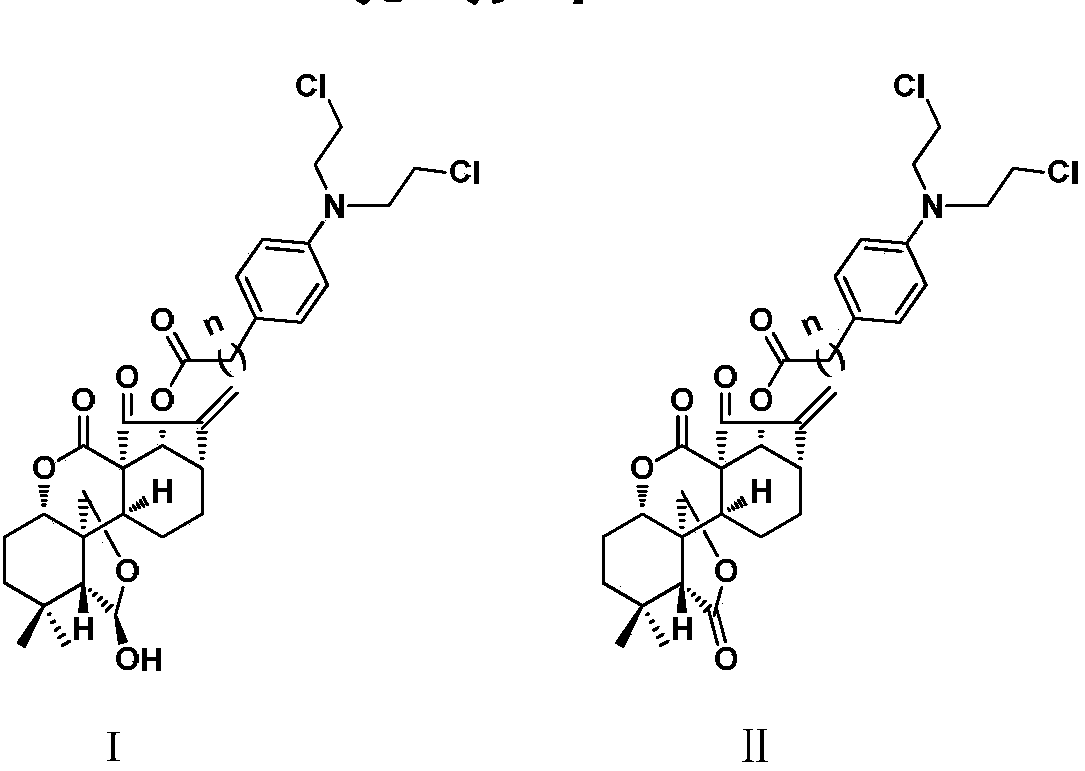 Enmein-type ent-kaurane diterpenoid spliced nitrogen mustard derivatives and preparation method and application thereof