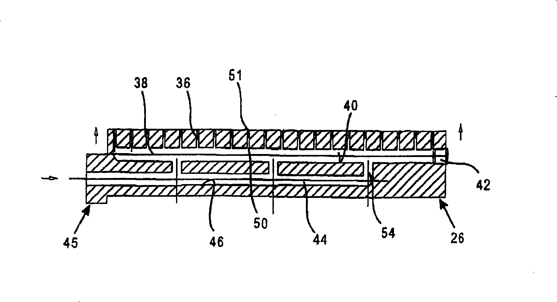 Nozzle assembly for applying a liquid to a substrate