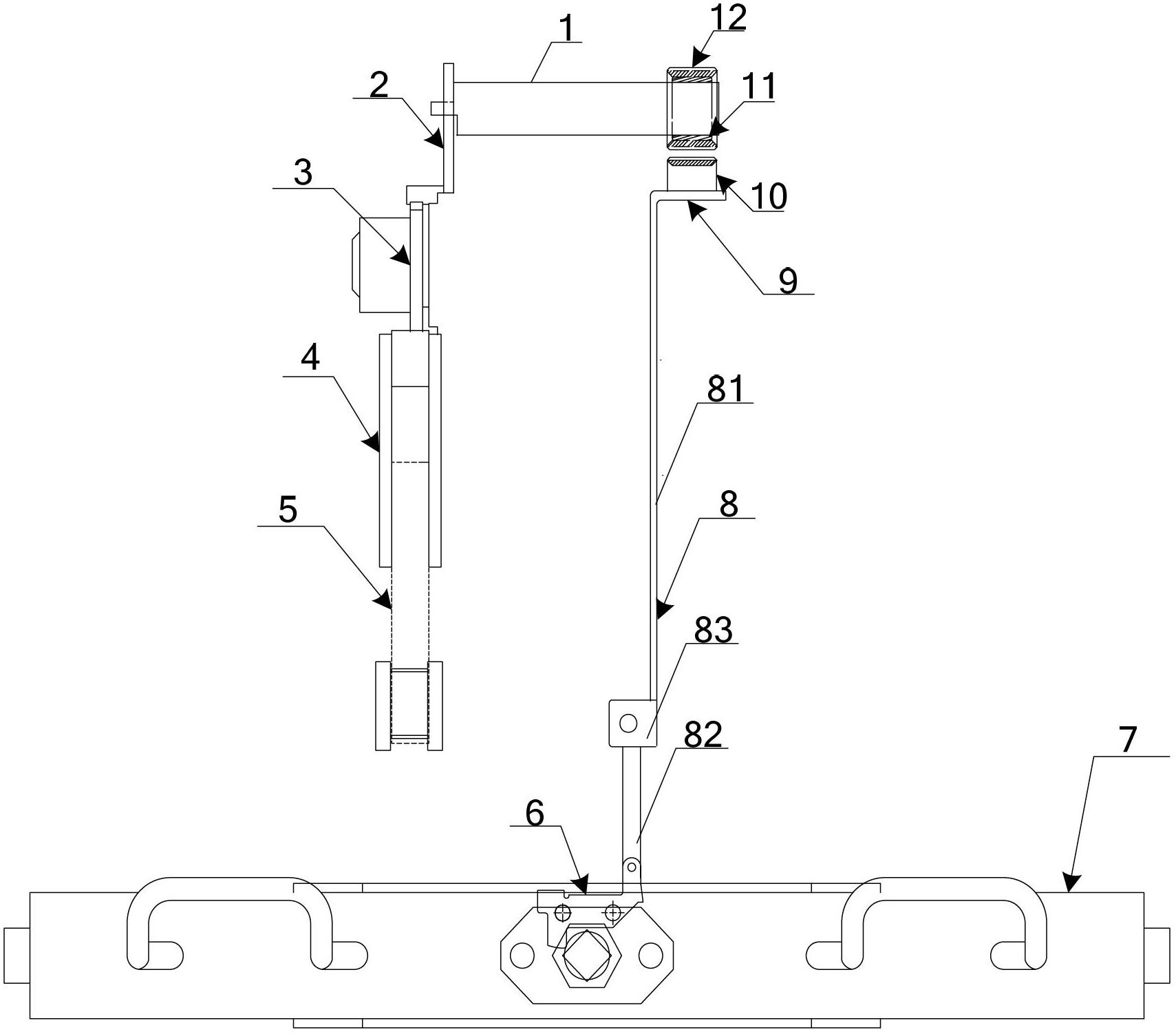 Vacuum circuit breaker and false switching-on prevention interlocking structure thereof