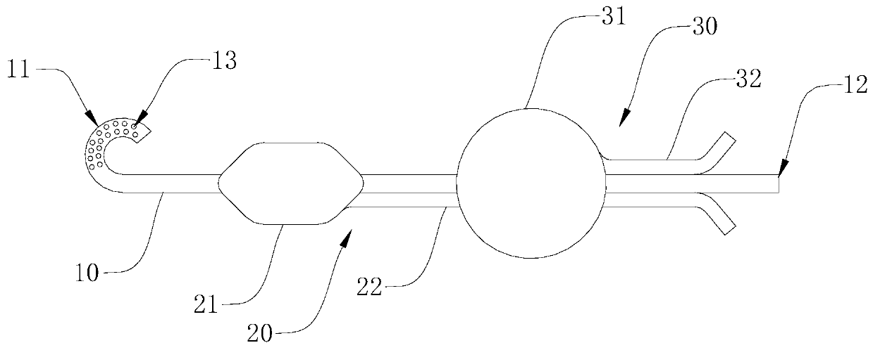 Dual-balloon catheter with pigtail tube