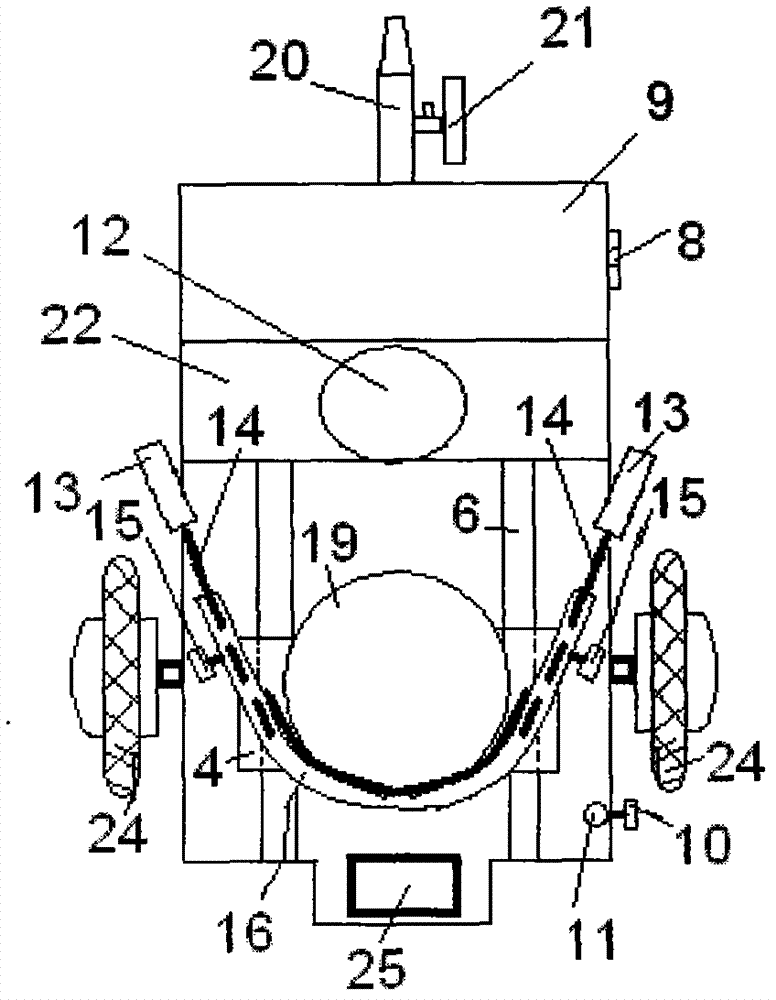 Multipurpose electric cart device for medical treatment and rehabilitation of surgical patients