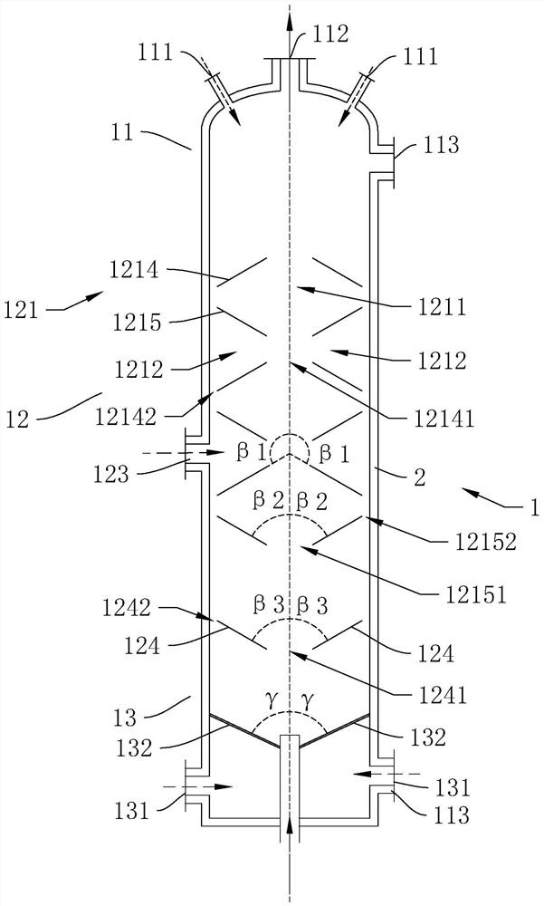 Heat carrier direct heat supply type multi-stage series turbulent bed pyrolysis stripping reactor