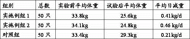 Medicine composition for treating obesity of dogs and preparation method of medicine composition