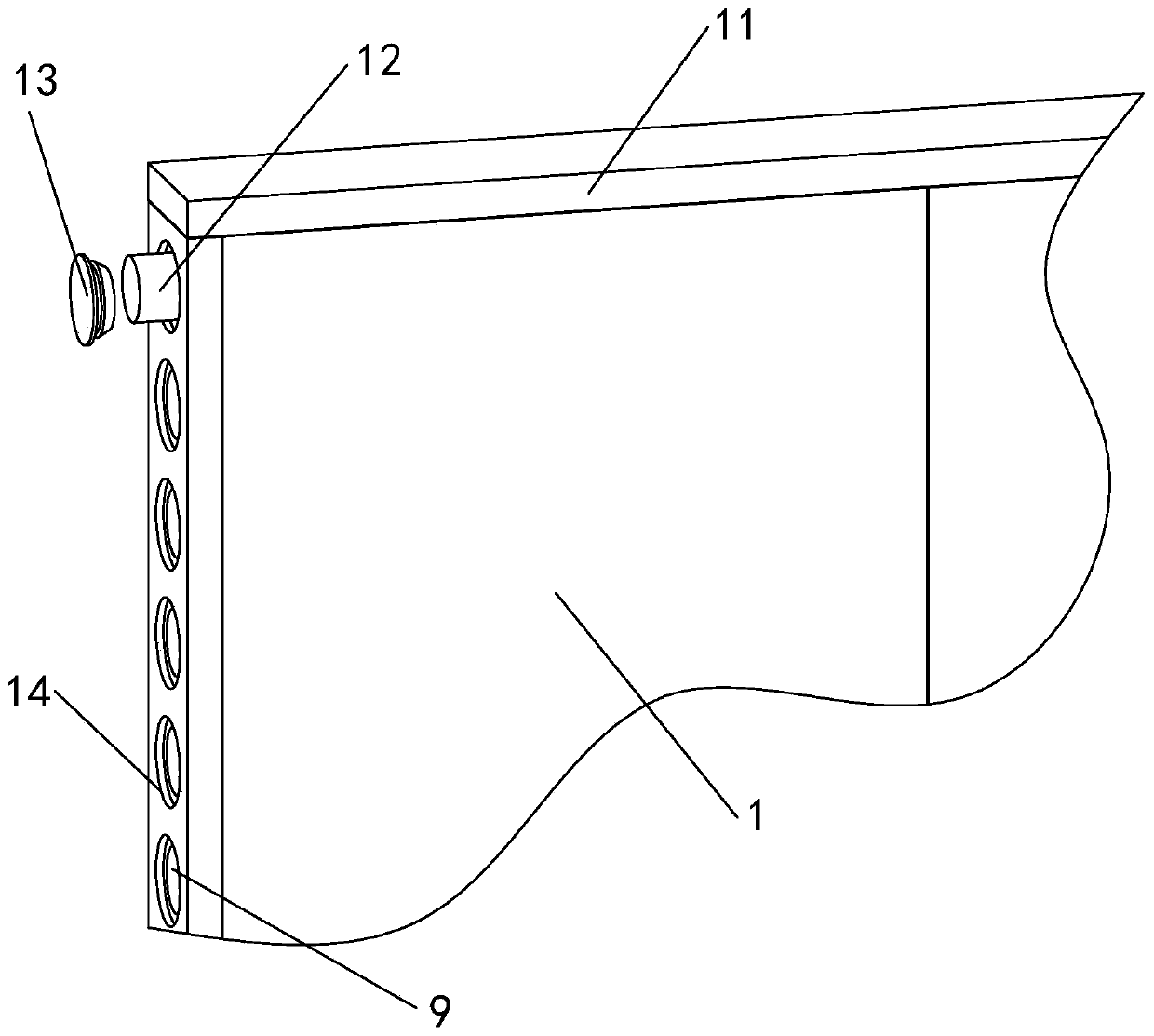 Fabricated spliced partition wall light and thin formwork