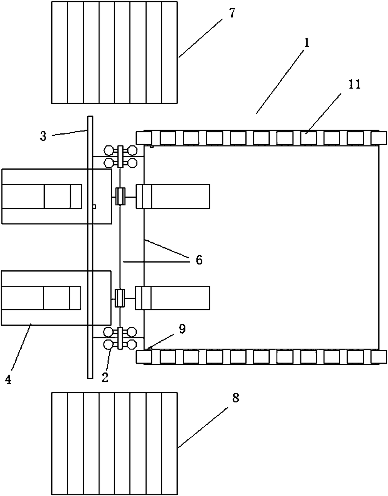 T-shaped elevator guide rail linearity detection system