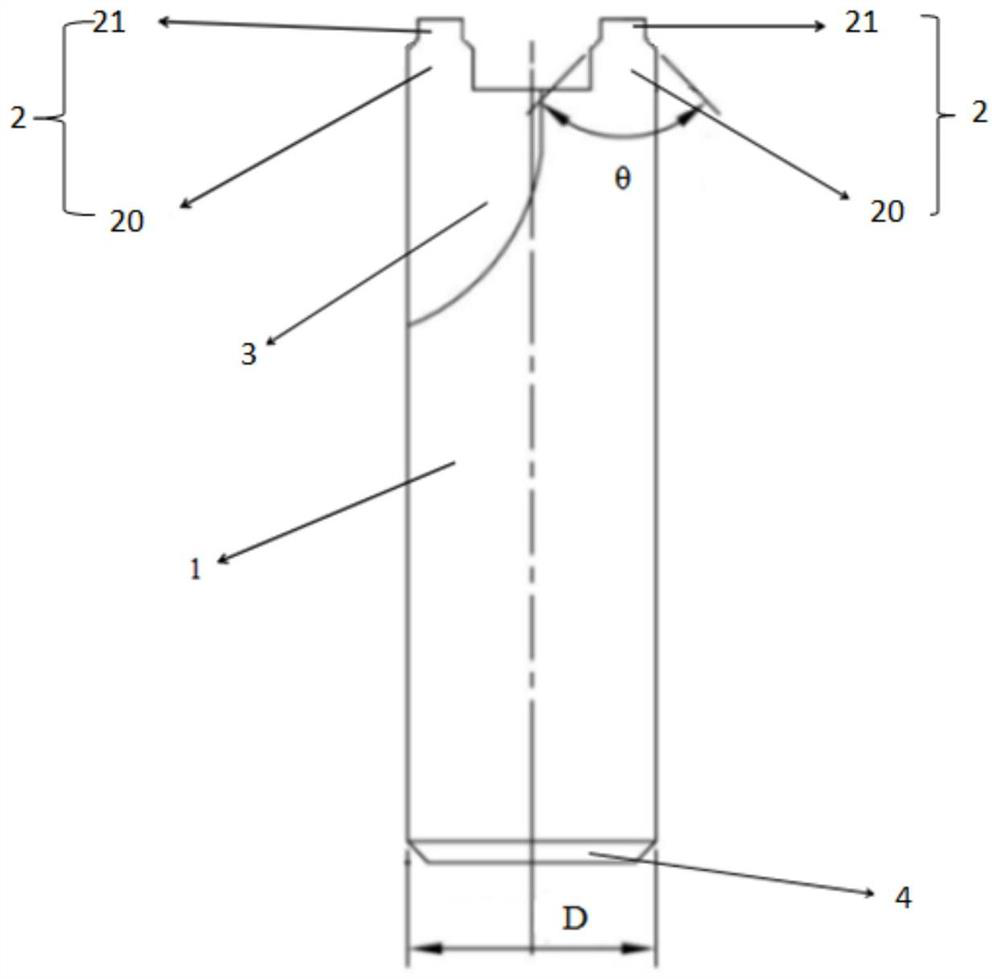 Forming cutter for sputtering target material sealing groove and grooving method of forming cutter