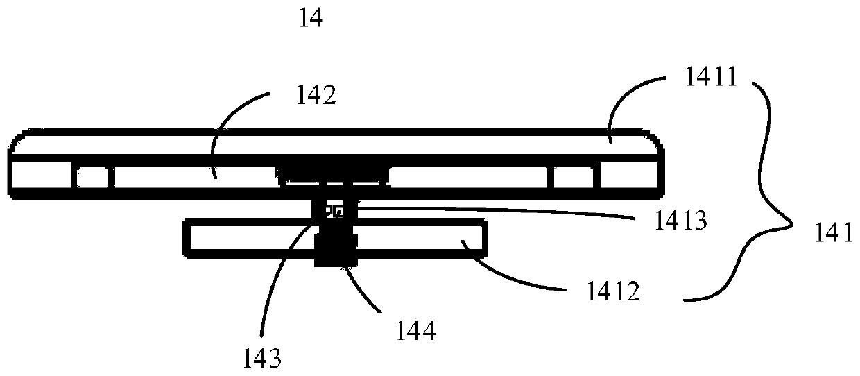 Animal temperature measuring ear tag, temperature measuring method and system