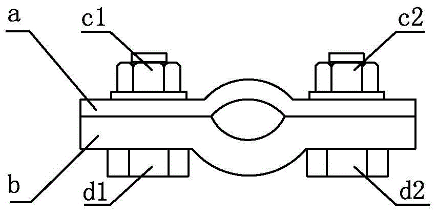 A kind of double C type elastic wiring device