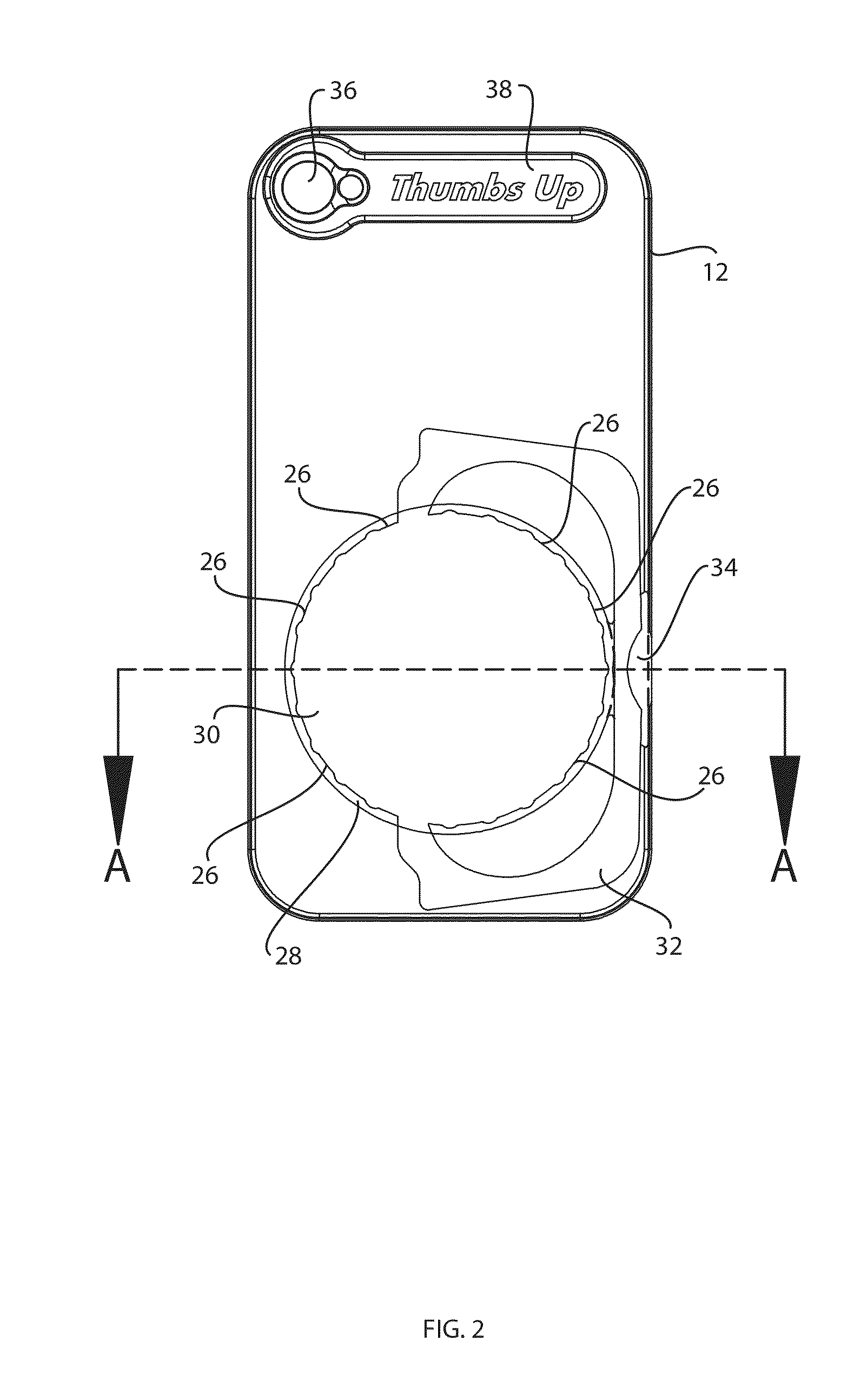 Device for retaining a portable electronic component