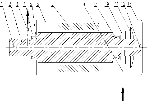 Water-cooled motor