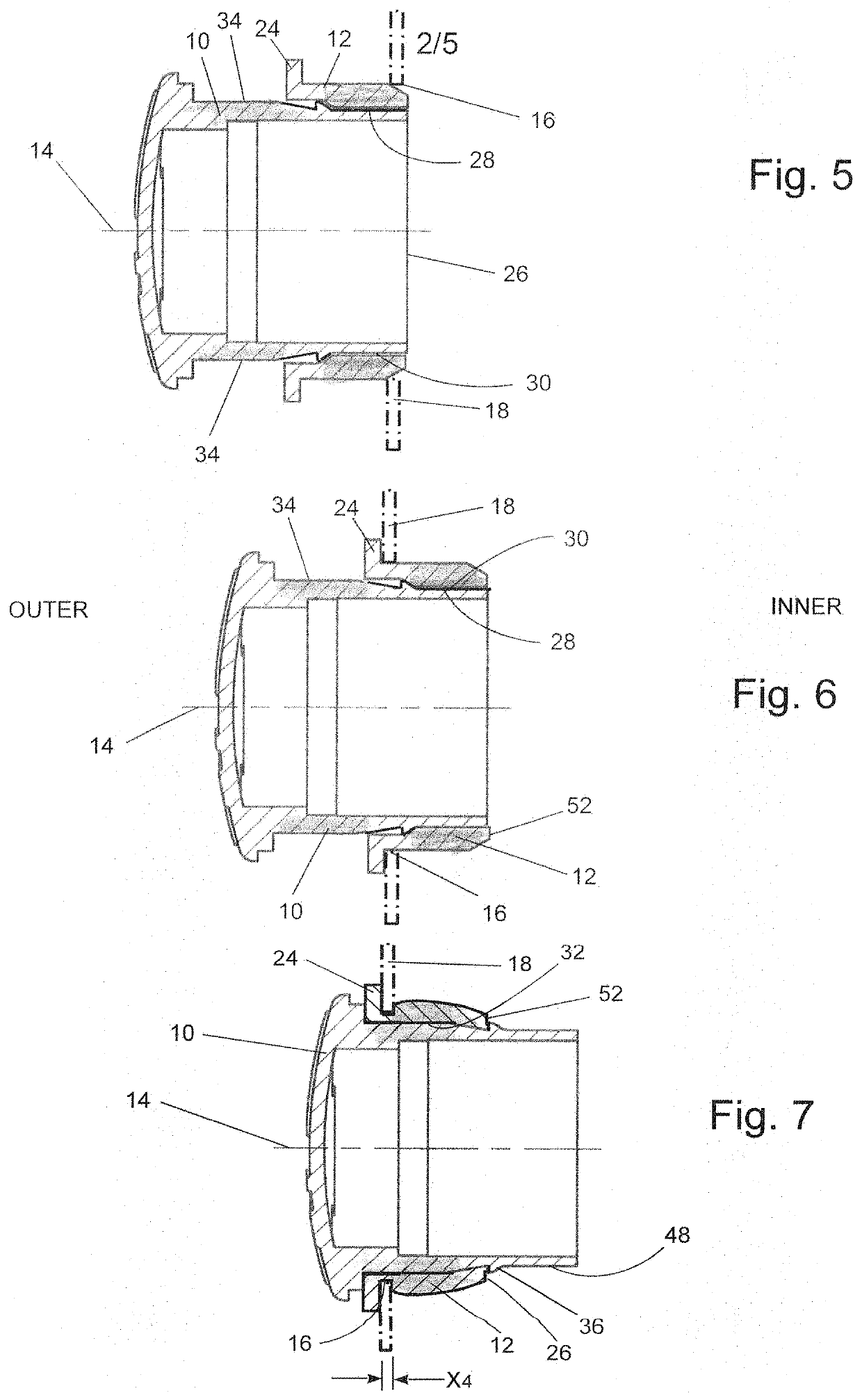 Panel mount for mounting signalling and control devices on control panels