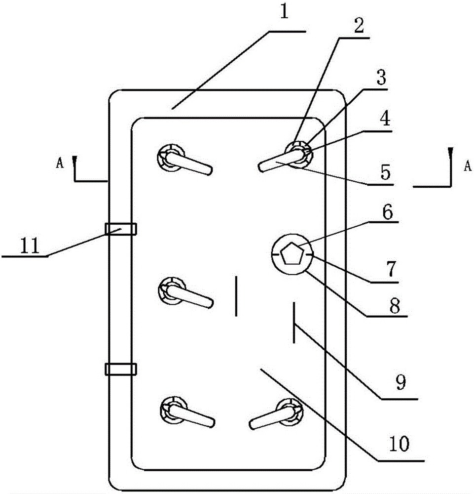 Seal cabin door with multiple anti-theft devices