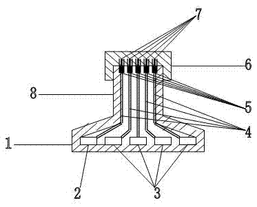 Computer base capable of hiding wires and achieving free rotation