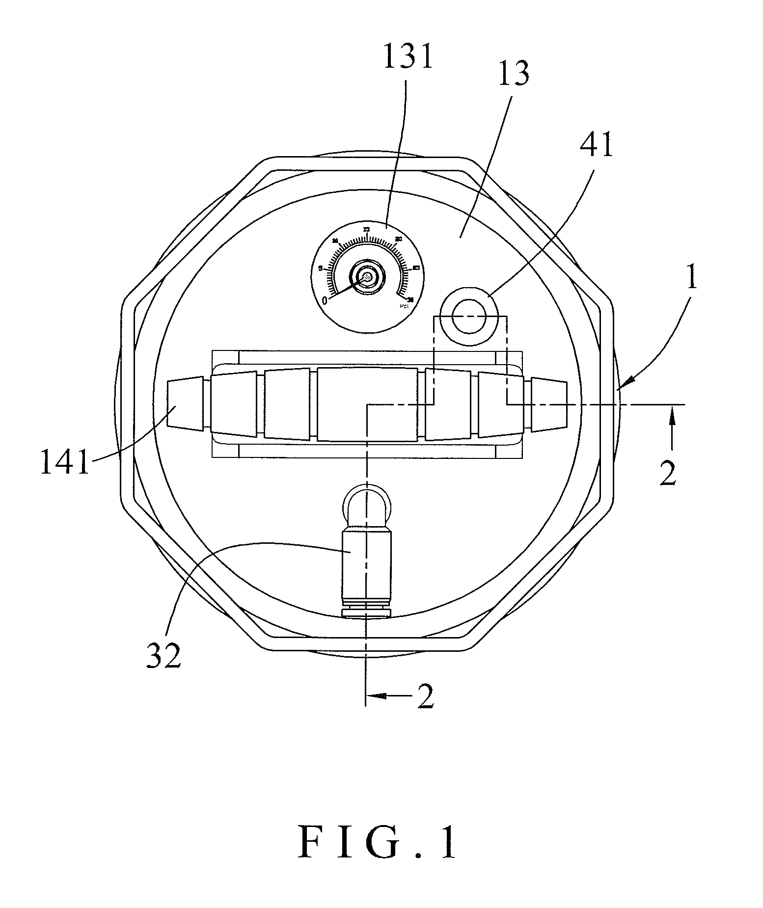 Pumping device having a pressure adjustable function