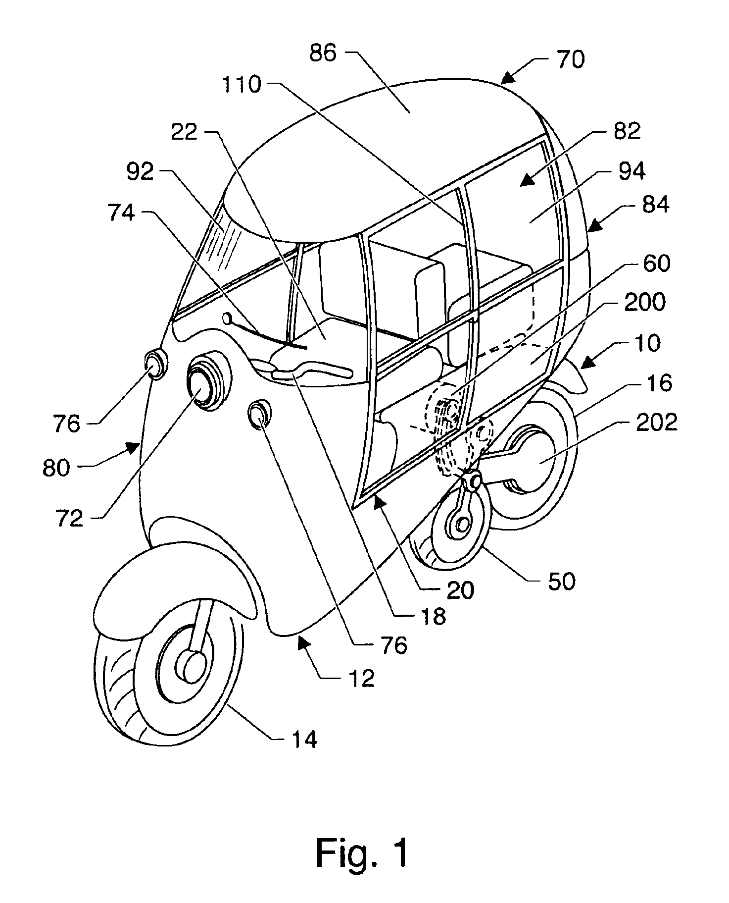 Vehicle of novel configuration and operation