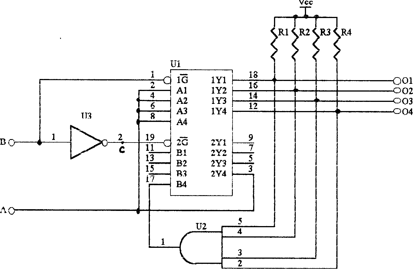 Dirve circuit of monobus