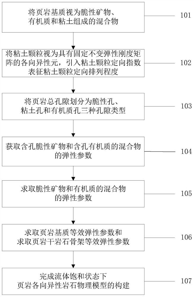 Shale anisotropic petrophysical model modeling method