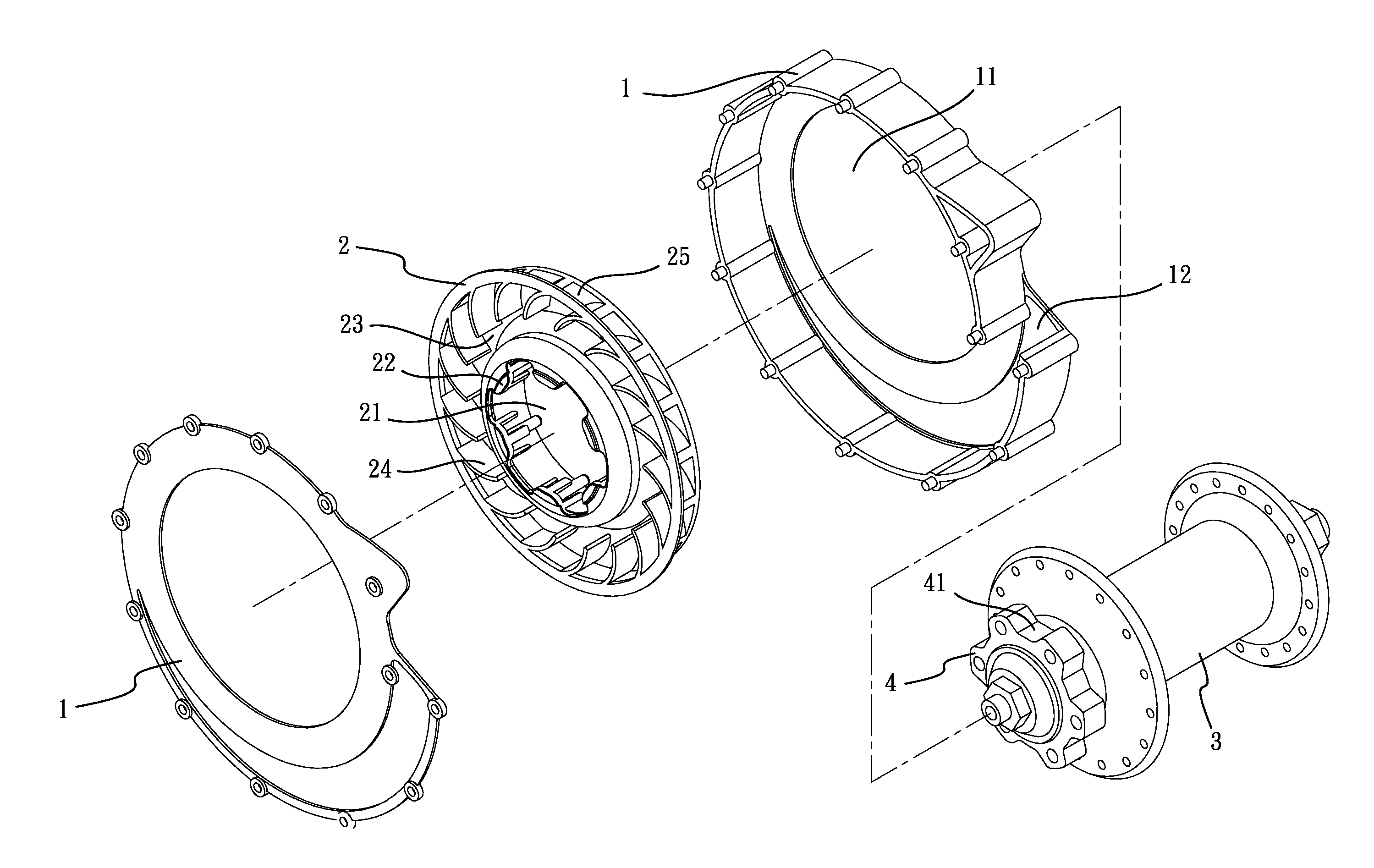 Cooling device for hydraulic braking systems