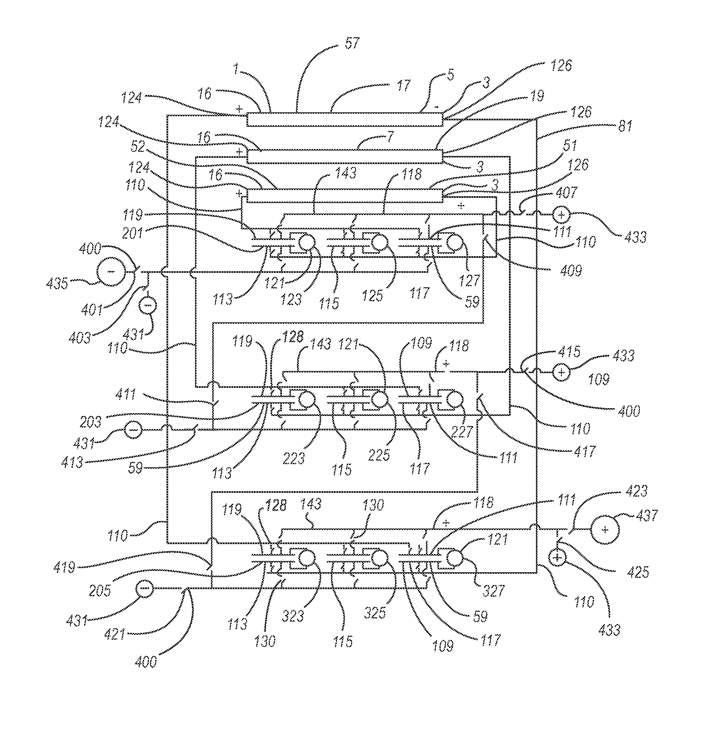 Capacitor enhanced multi-element photovoltaic cell