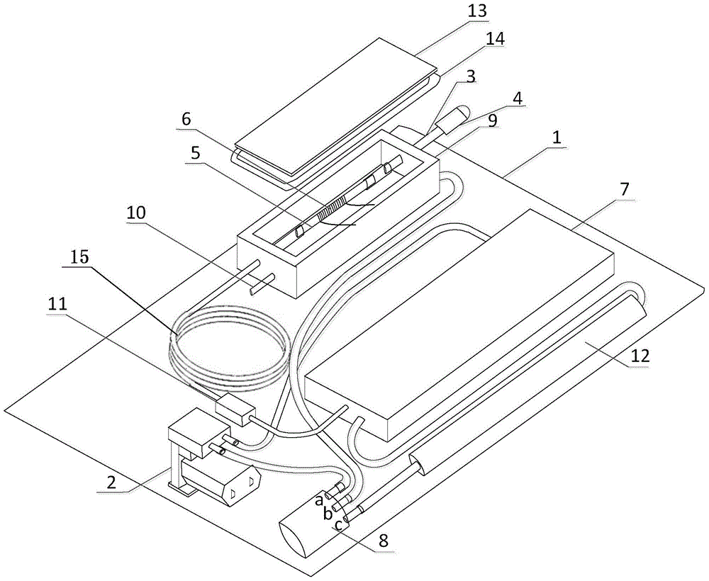 A gas sampling device and its gas path system and method