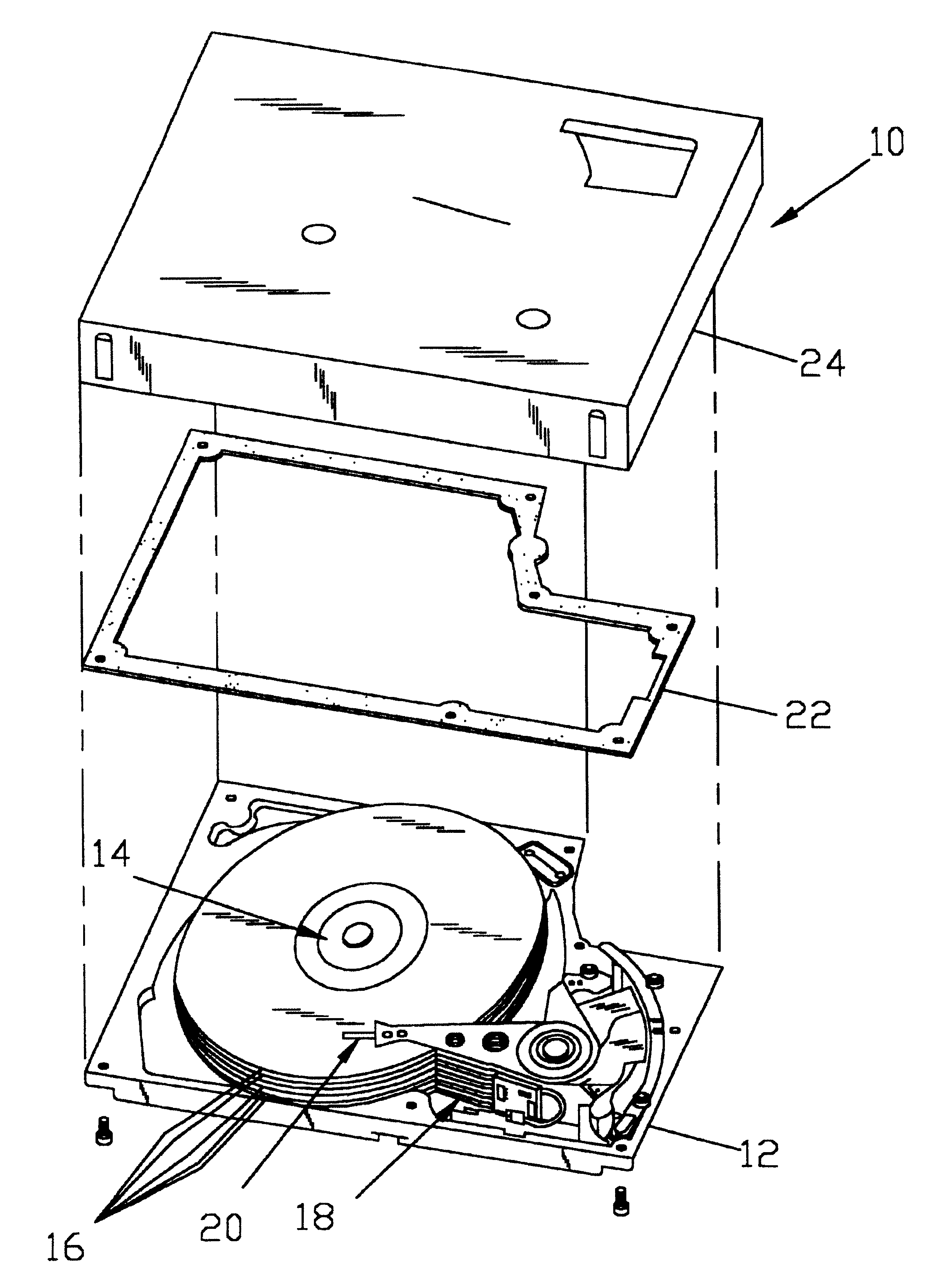 Design of a rigid disc plastic substrate with high stiffness insert
