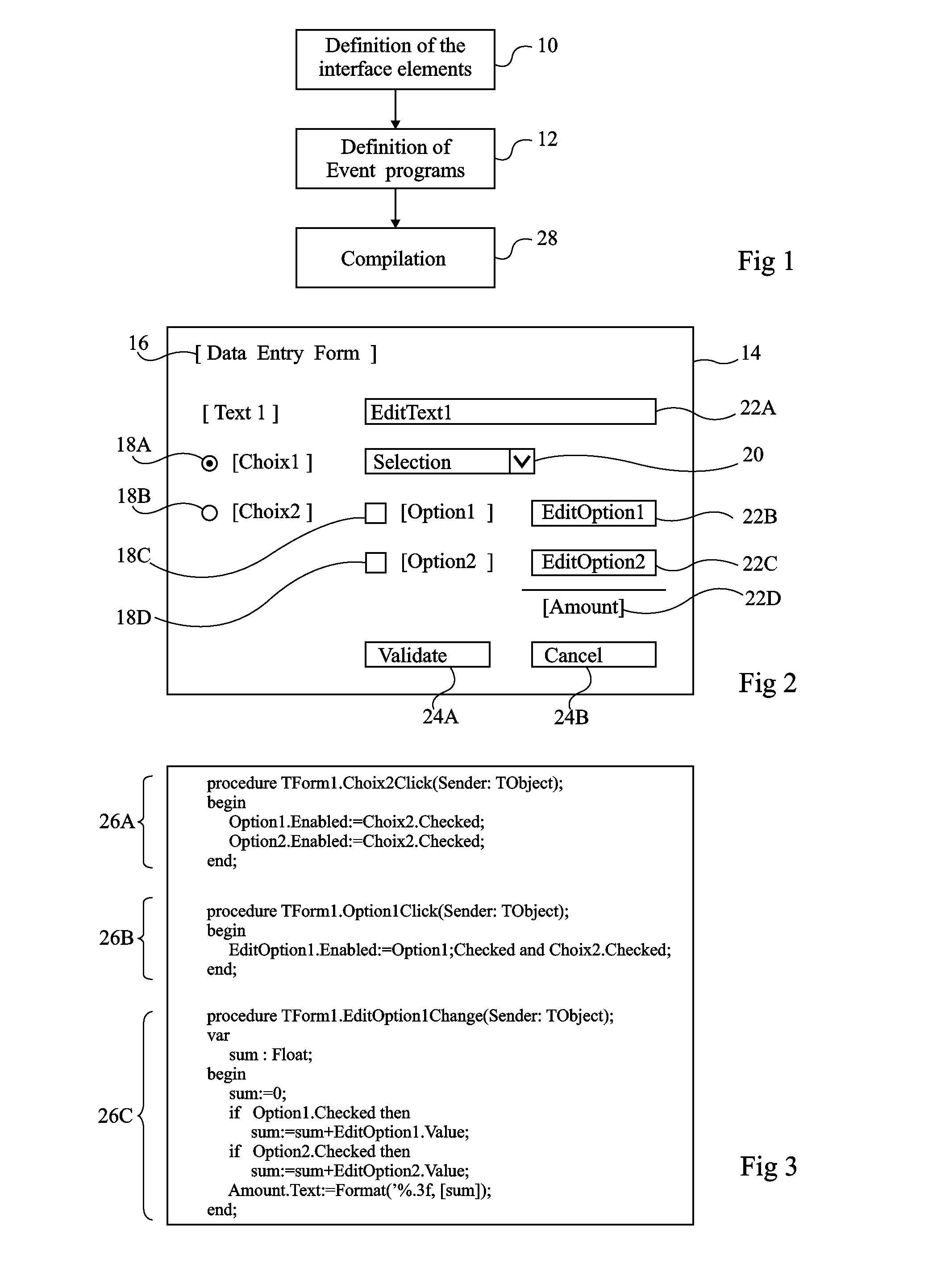 Method for designing a graphical interface program