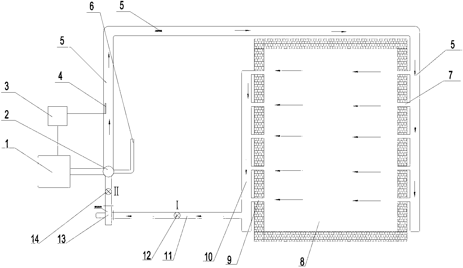 Efficient energy-saving environment-friendly intelligent drying kiln