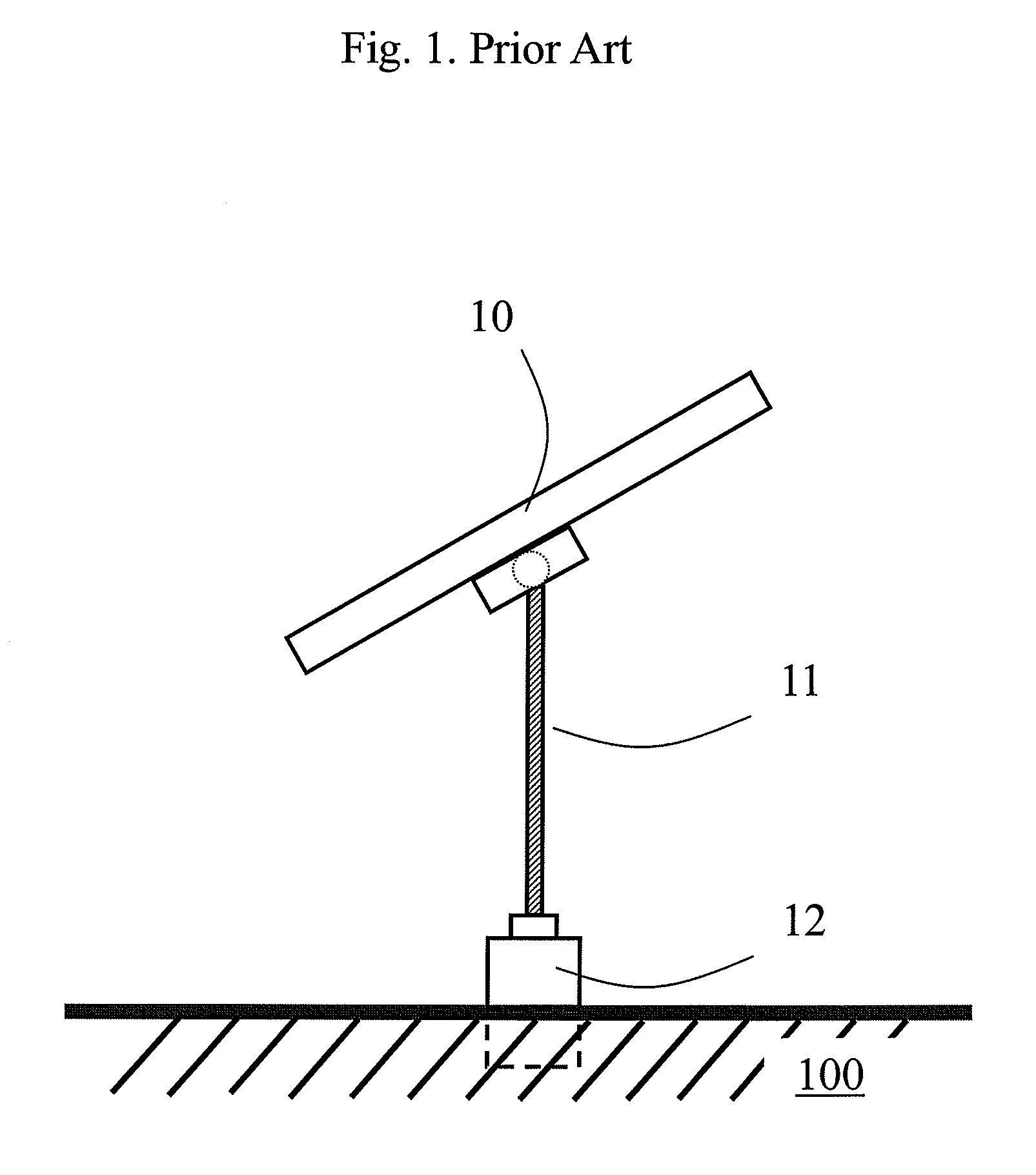 Strong wind protection system for a solar panel