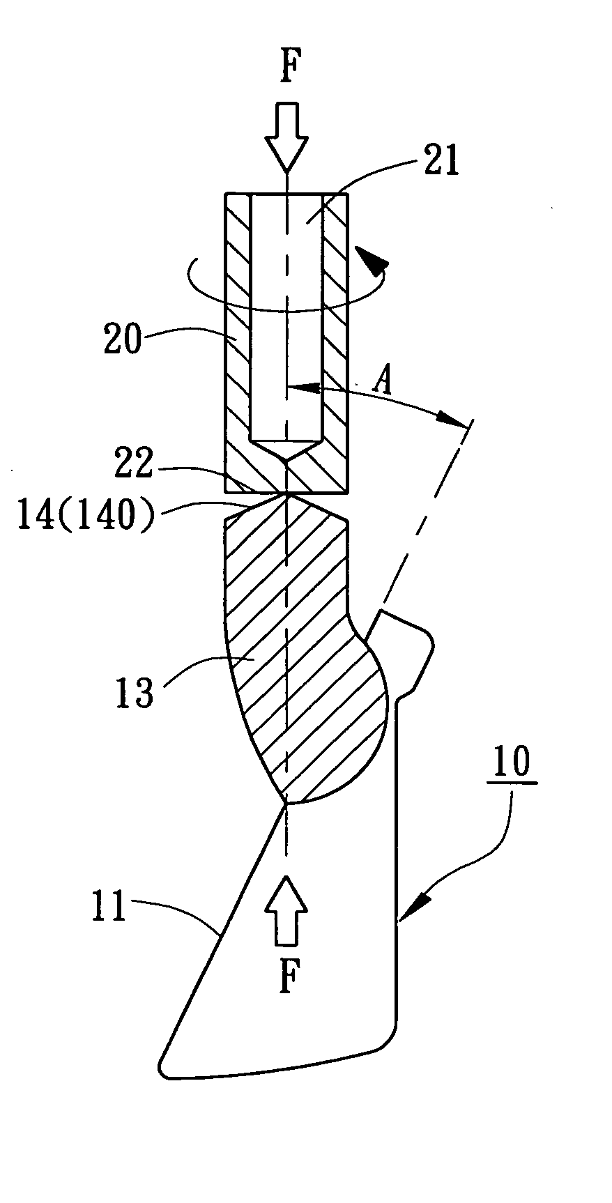 Golf club head with a structure for friction welding and manufacturing method therefor