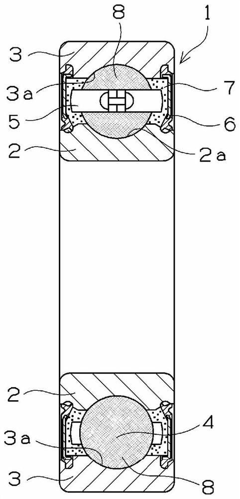 Rolling bearing, and main shaft support device for wind power generation