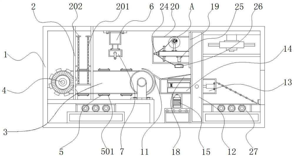 An anti-scratch corner edge sealing machine with feeding structure